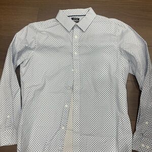 Apt. 9 Blue and White Patterned Shirt